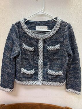ISANI by Anthropologie Chic Chanel-inspired Tweed Blazer